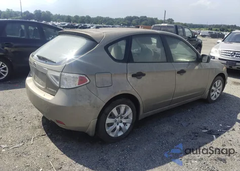 2008 Subaru Impreza 2.5I z USA, uszkodzony, nr VIN JF1GH61678H818986
